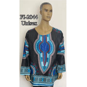 Unisex African Dashiki Print Shirt -- FI-2044