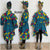 African Women's Oversized Hi-Low Collared Jacket -- FI-3033