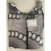 Women's African Print Flare Sleeve Peplum Blouse - FI-2049P