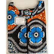 Women's African Print Flare Sleeve Peplum Blouse - FI-2049P
