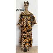 Women's Long Sleeve Blouse with Maxi Skirt Set - FI-4029