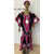 Women's Dashiki Wide Frill Sleeve Maxi Dress - FI-D3118