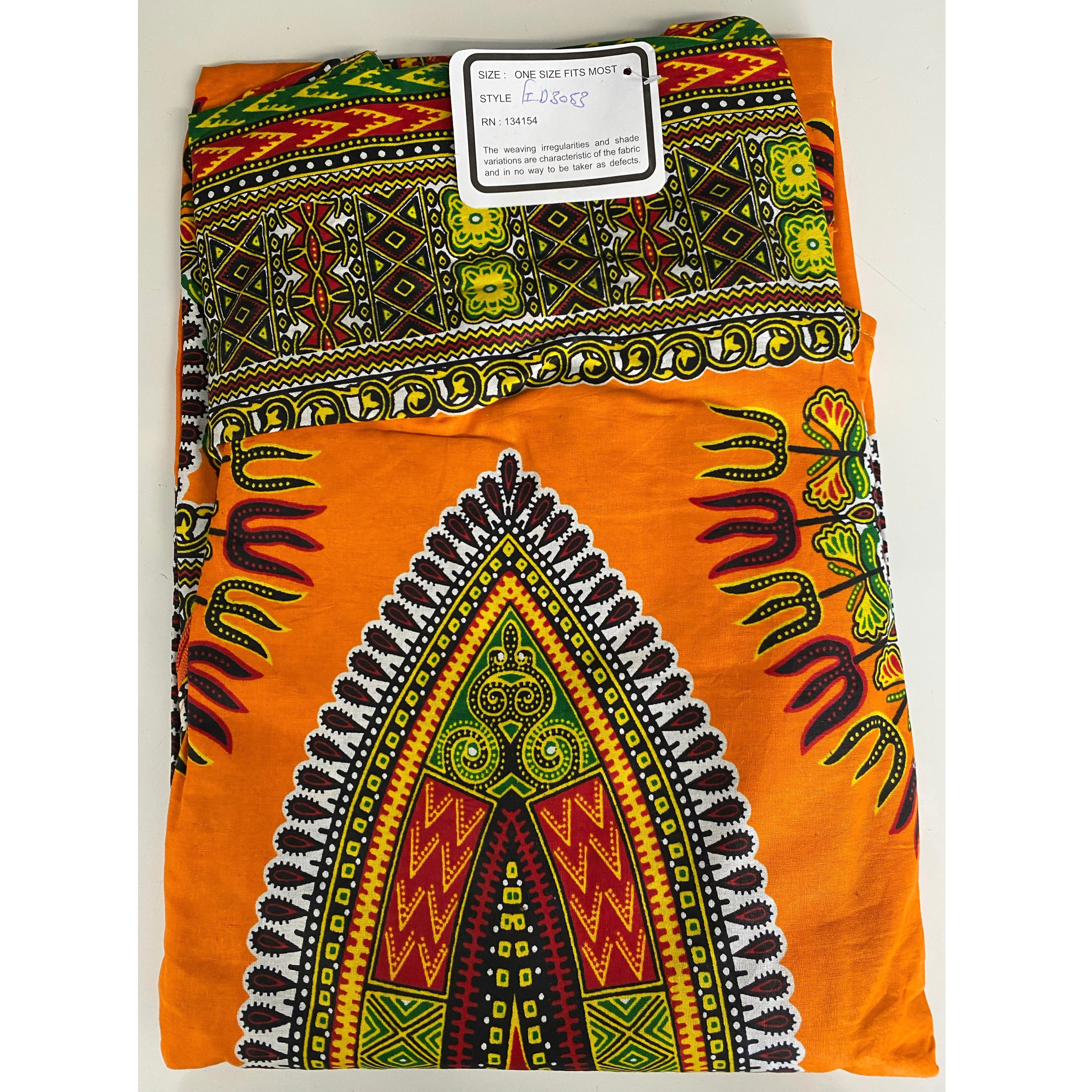 Women's Dashiki Sleeveless Tunic Pant Set with Detachable Hoodie - FI-D3053