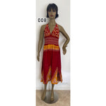 Women's Halter Neck Batik Midi Dress -- #008