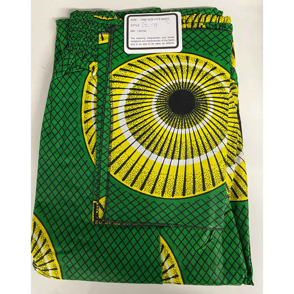 Women's African Print Wrap Pant -- FI-79