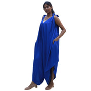 Women's Solid Color Asymmetrical Sleeveless Jumpsuit - FI-R3023