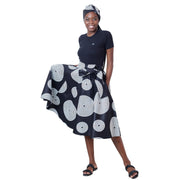 Women's African Printed High Waisted Short Skirt - FI-36