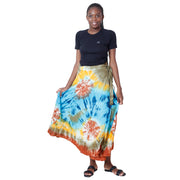 Women's African Maxi Tie Dye Skirt