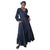 Women's Denim Long Sleeve Maxi Wrap Dress -- FI-6204D