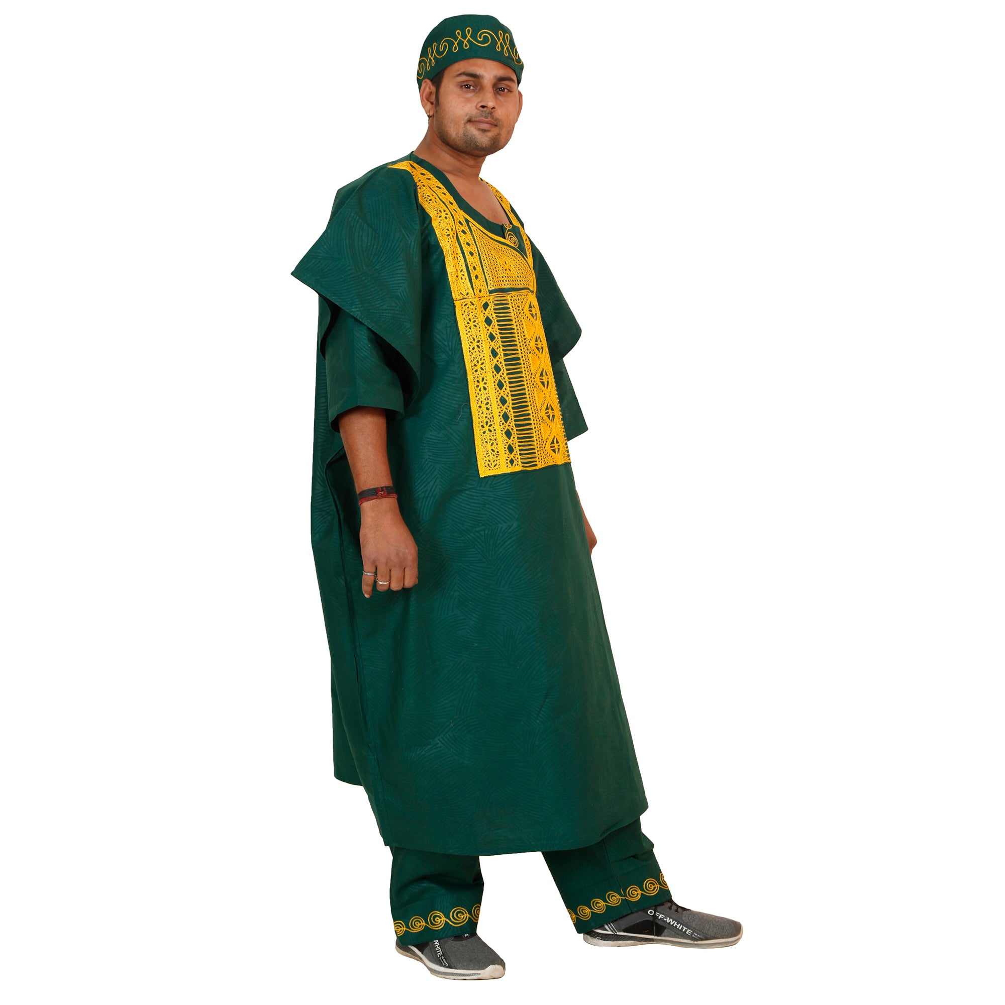 Men's Grand Boubou 4 Piece Kaftan Set - FI-40051