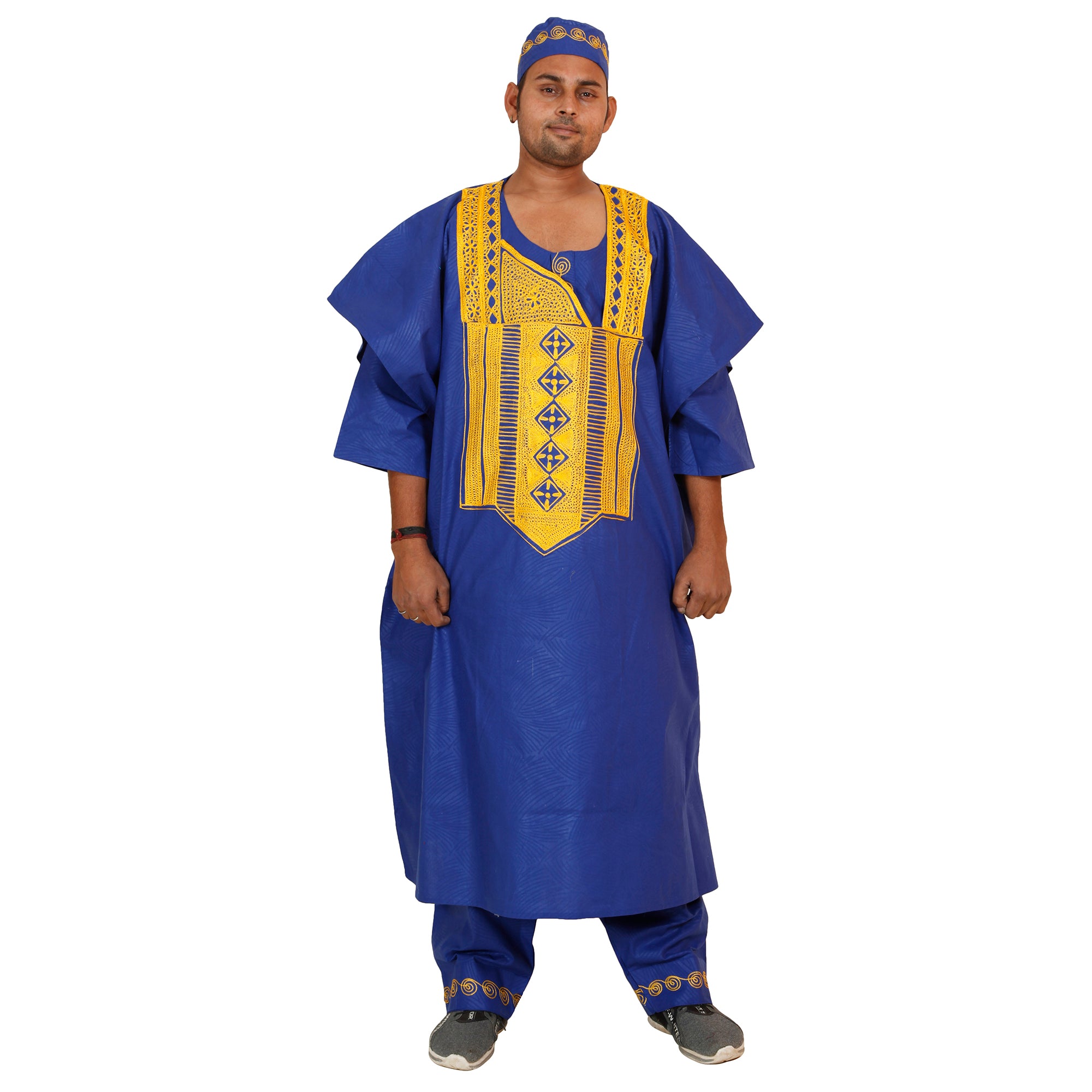 Men's Grand Boubou 4 Piece Kaftan Set - FI-40051