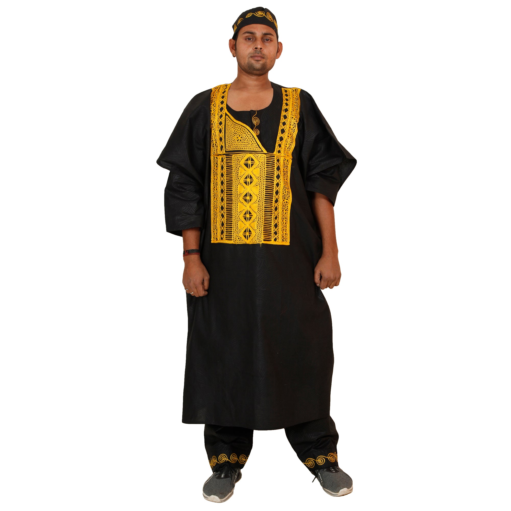 Men's Grand Boubou 4 Piece Kaftan Set - FI-40051