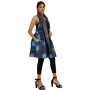 Women's Criss Cross Back Halter Neck Dress - FI-2073