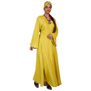 Women's Long Sleeve Rayon Wrap Dress -- FI-56 Rayon