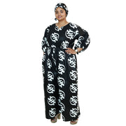 Women's Printed Bubble Sleeve Jumpsuit - FI-5101