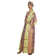 Women's Printed Bubble Sleeve Jumpsuit - FI-5101