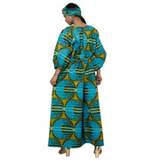Women's Printed Bubble Sleeve Jumpsuit - FI-5101