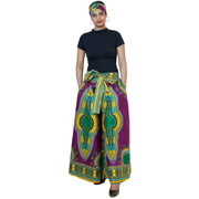 African Women's Dashiki High Waist Pants - FI-D50D