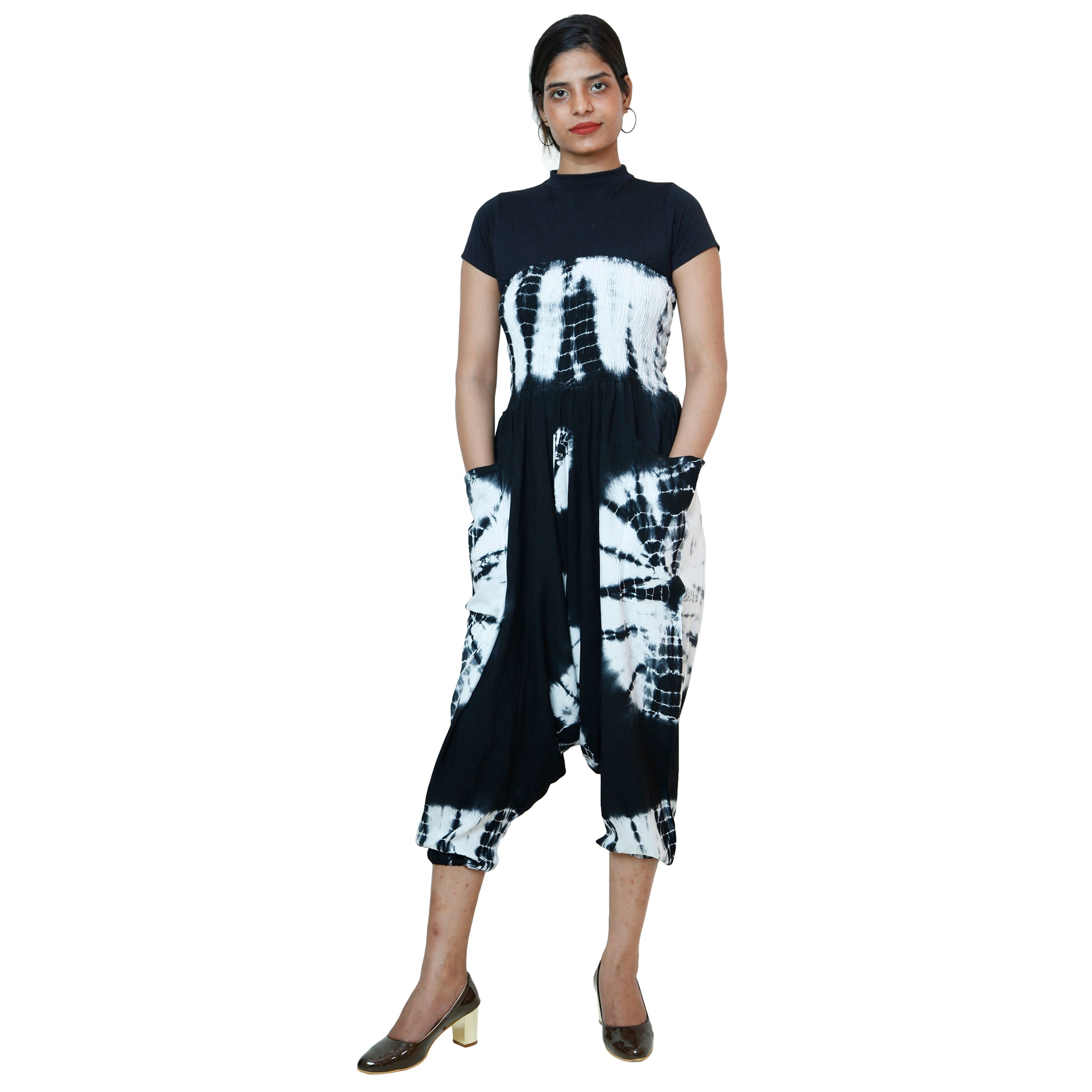 Women's Tie Dye Rayon Harem Pants -- FI TD 143