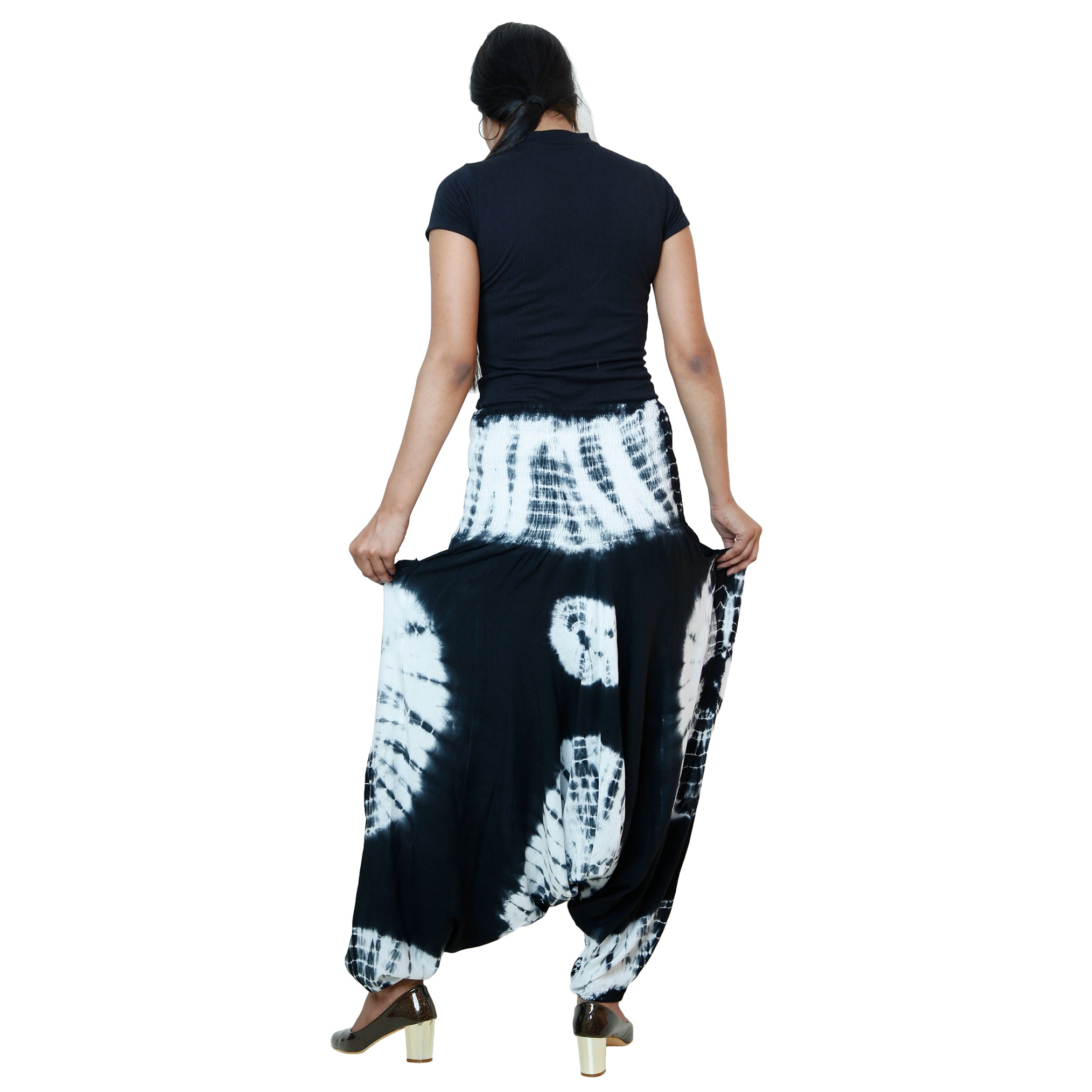 Women's Tie Dye Rayon Harem Pants -- FI TD 143