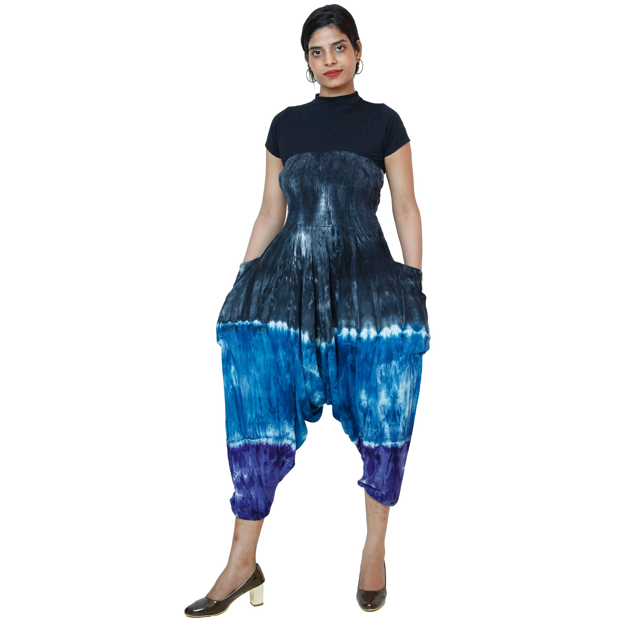 Women's Tie Dye Rayon Harem Pants -- FI TD 143