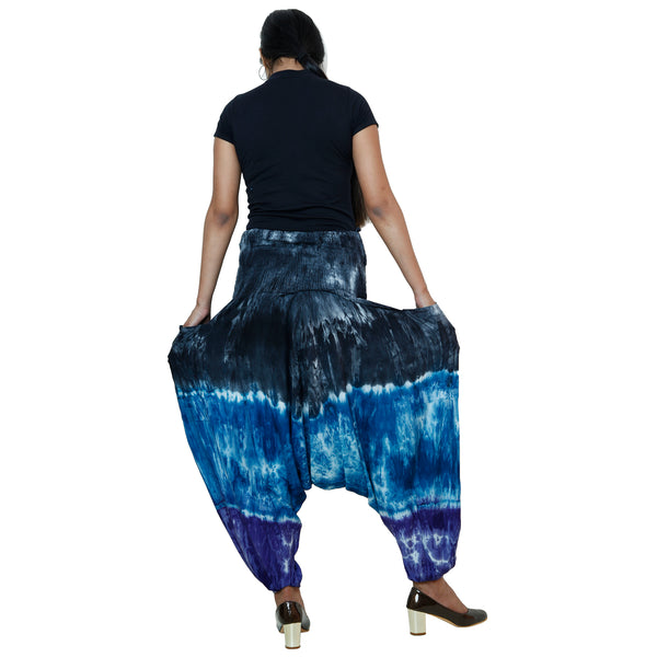 Women's Tie Dye Rayon Harem Pants -- FI TD 143