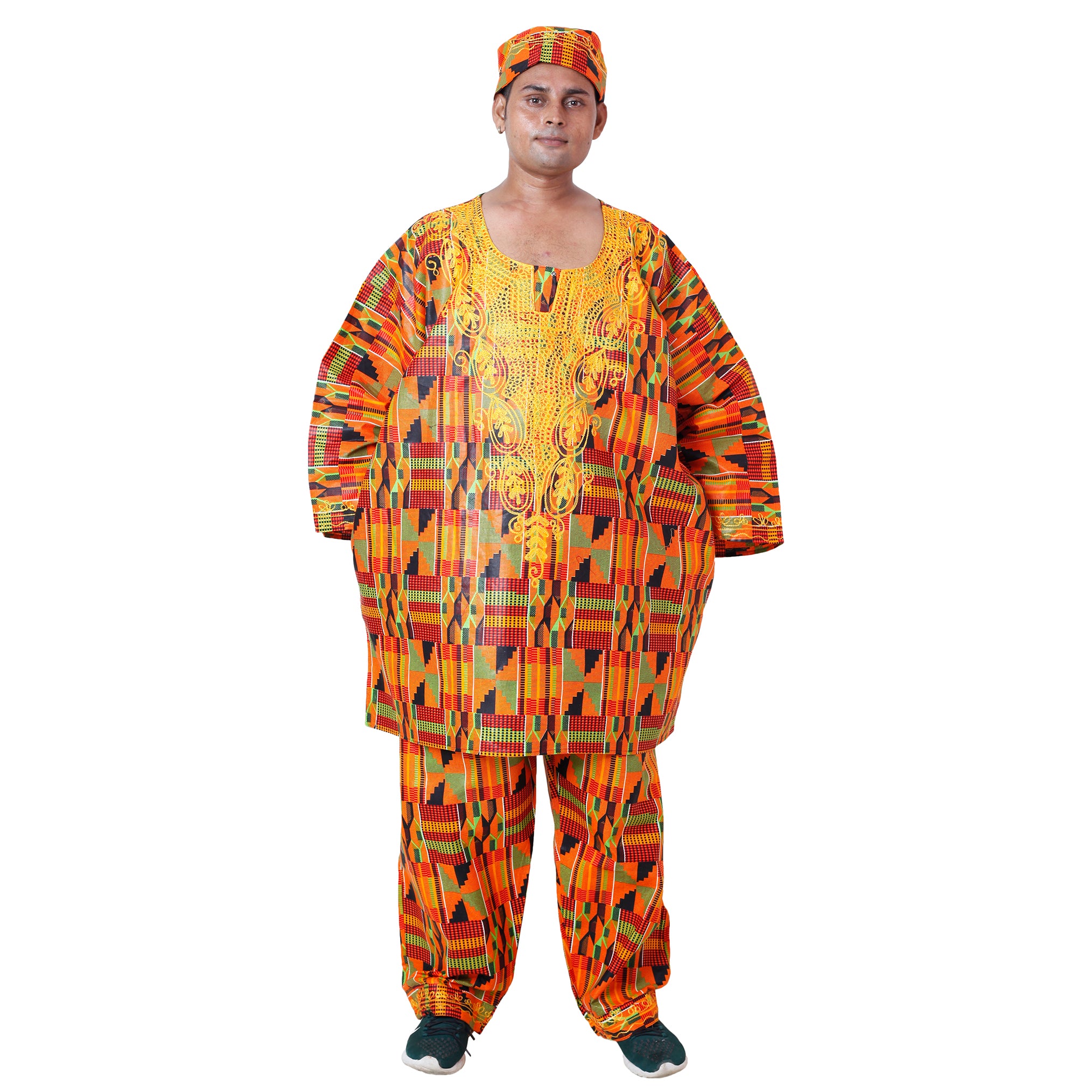 Men's Super Plus Size Pant Set with Hat -- FI-20082