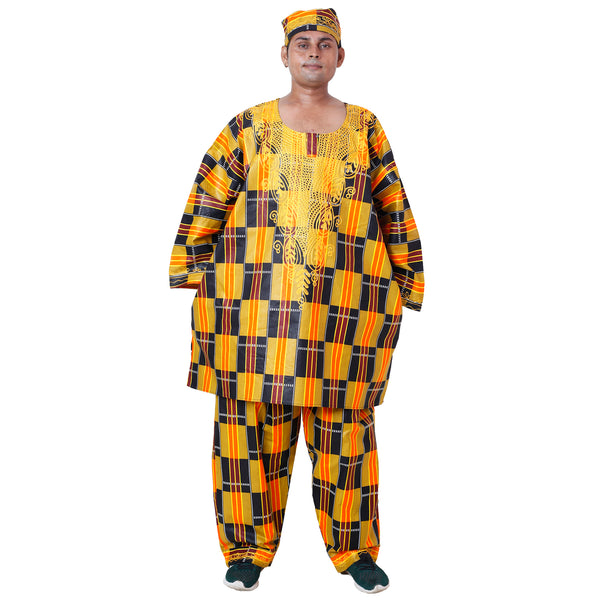 Men's Super Plus Size Pant Set with Hat -- FI-20082