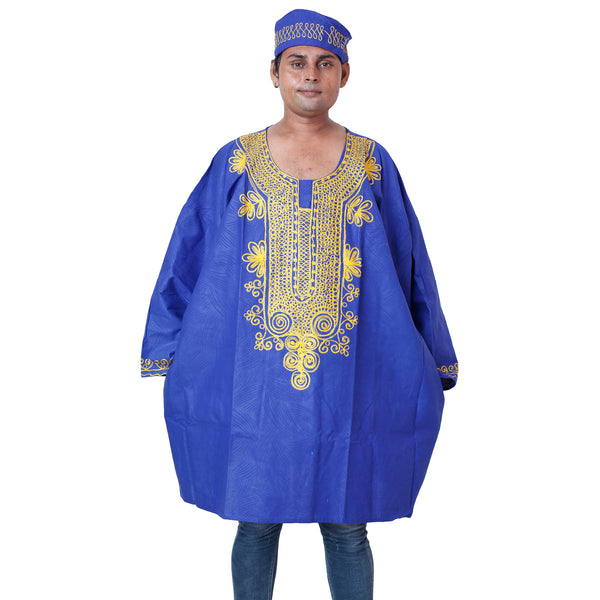 Men's PLUS SIZE Shirt with Kufi Hat -- FI-15S PLUS