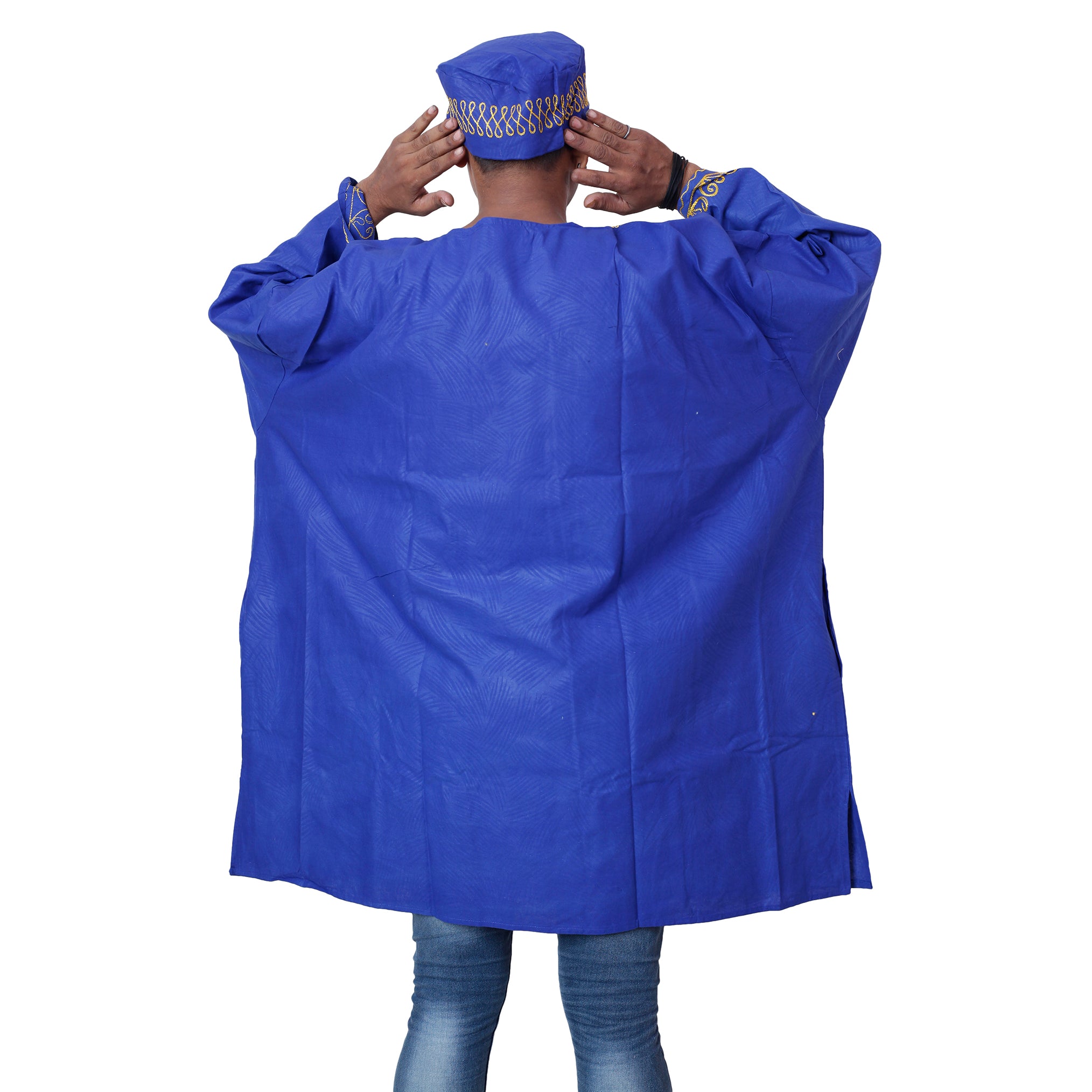 Men's PLUS SIZE Shirt with Kufi Hat -- FI-15S PLUS