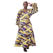 Women's Tiered Sleeve Wrap Dress - FI-70