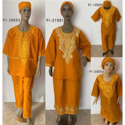 Women's Embroidered Yellow Skirt Set - FI-21001 Yellow