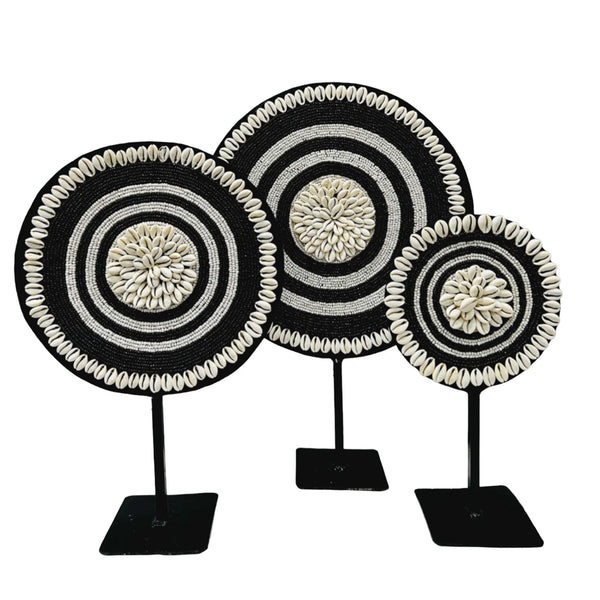 Cowrie Shell Home Decor Stands - African Stars