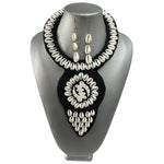 Women's Gye Nyame Symbol  Cowrie Shell Necklace Set