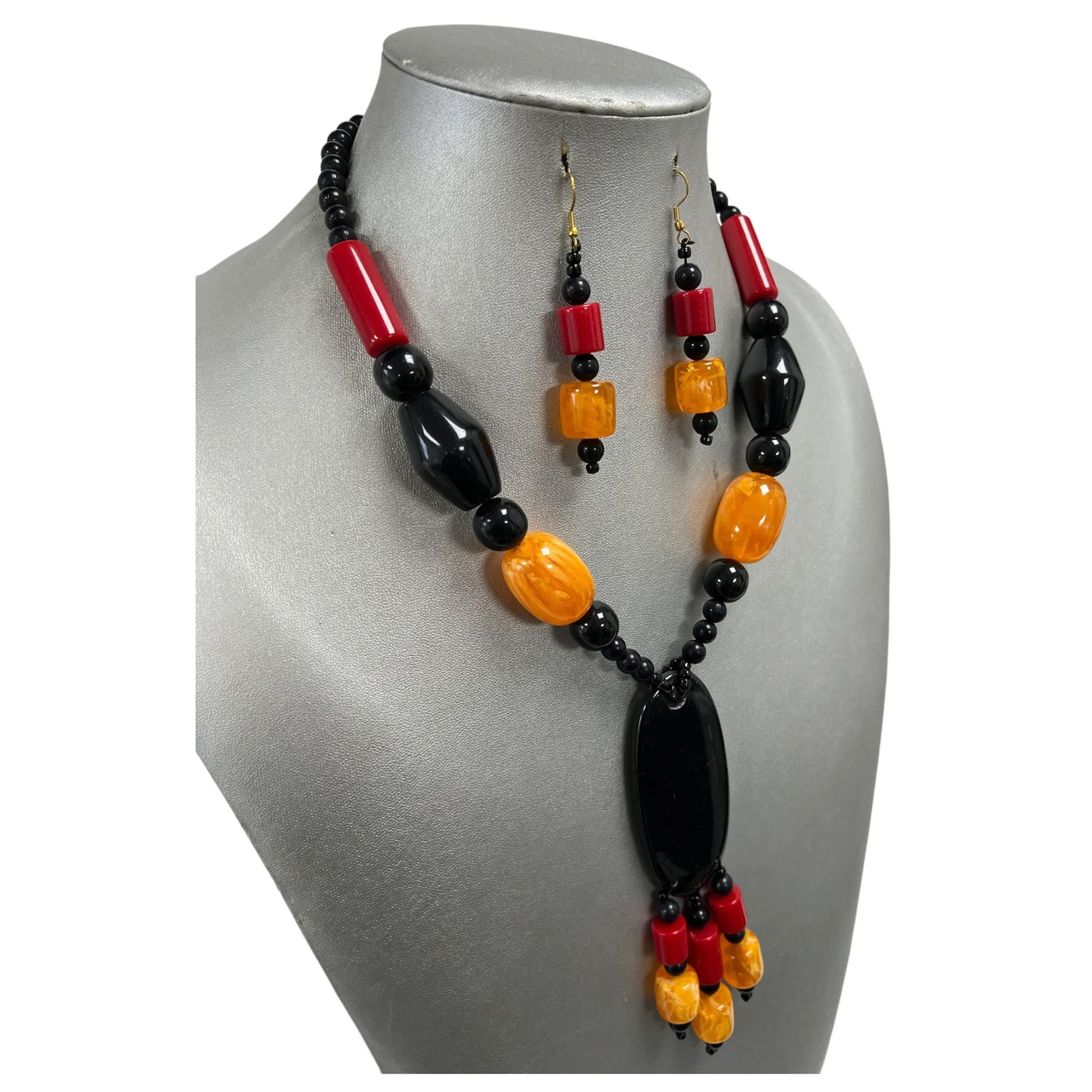 Women's African Style Pendant Necklace Set