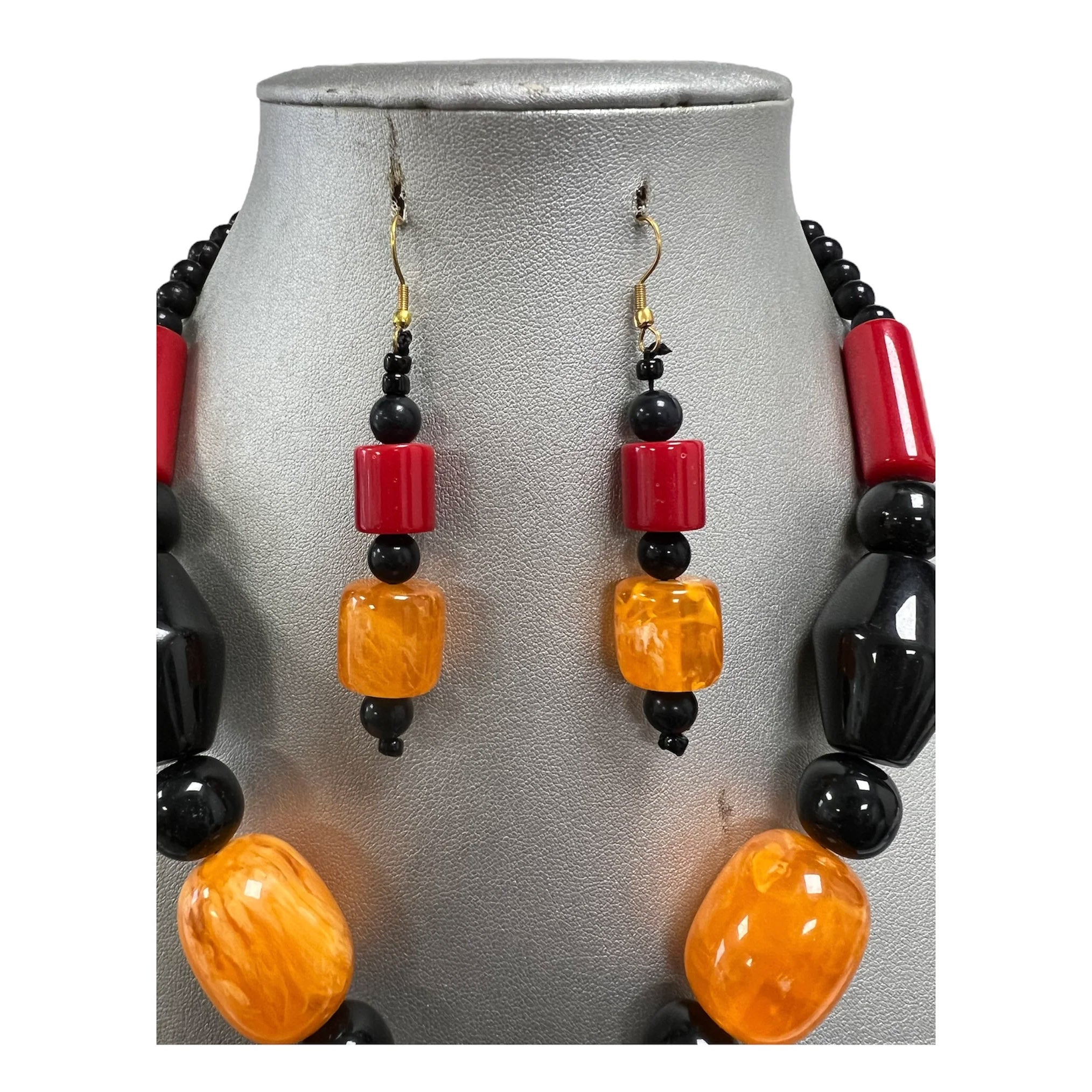 Women's African Style Pendant Necklace Set
