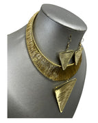 Women's Choker Necklace Set with Cuff Back