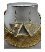 Women's Choker Necklace Set with Cuff Back