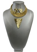 Women's Choker Necklace Set with Cuff Back