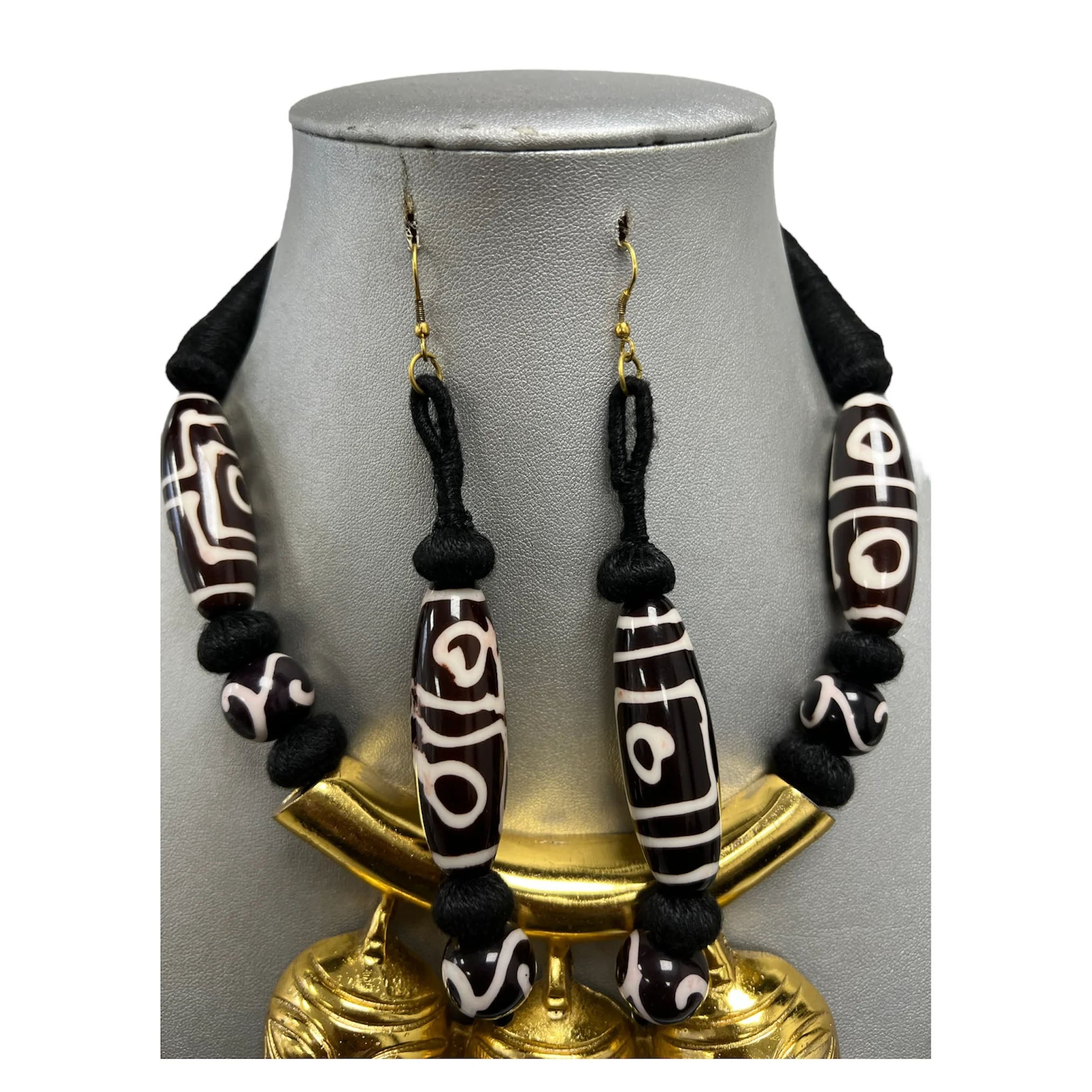 Women's Tribal Necklace with 3 Mask