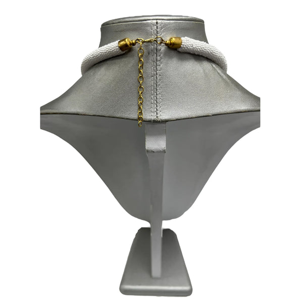 Women's Tribal Beaded Disc Necklace Set