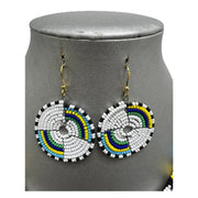 Women's Tribal Beaded Disc Necklace Set