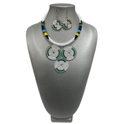 Women's Tribal Beaded Disc Necklace Set