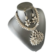 Women's Circle Cowrie Shell Necklace Set